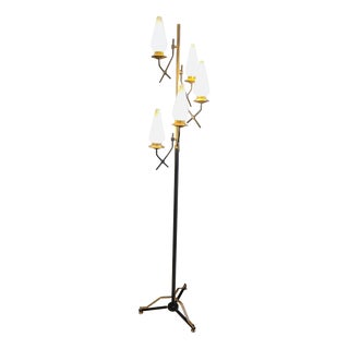 Floor Lamp with Five Arms from Stilnovo, 1950s For Sale