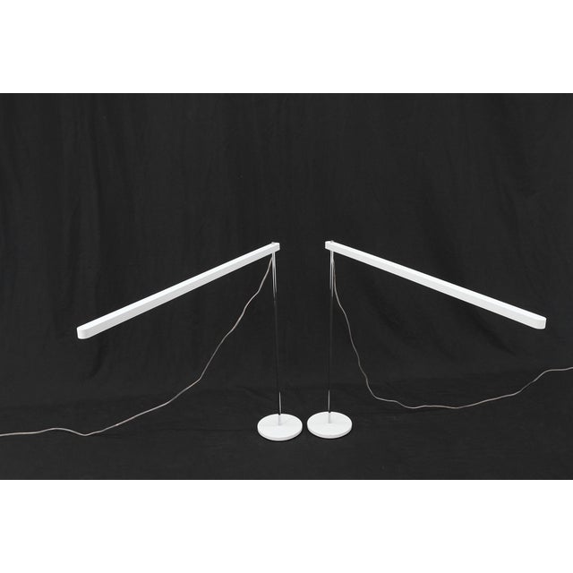 Mid Century Italian Modern Artemide Desk Lamps Adjustable Height - A Pair For Sale - Image 6 of 12