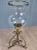 1990s 23.5" Castilian Imports Solid Brass Scroll & Glass Hurricane Candle Holder For Sale - Image 4 of 15