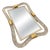 Mid 20th Century Barovier Blown Art Glass Mirrored Vanity Tray W/ Gold-Tone Accents For Sale