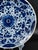 Blue and White Dutch Delft Charger Plate with Hand-Painted Floral Pattern, 18th Century For Sale - Image 5 of 9