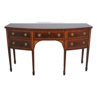 Baker Historic Charleston Inlay Mahogany Sideboard For Sale