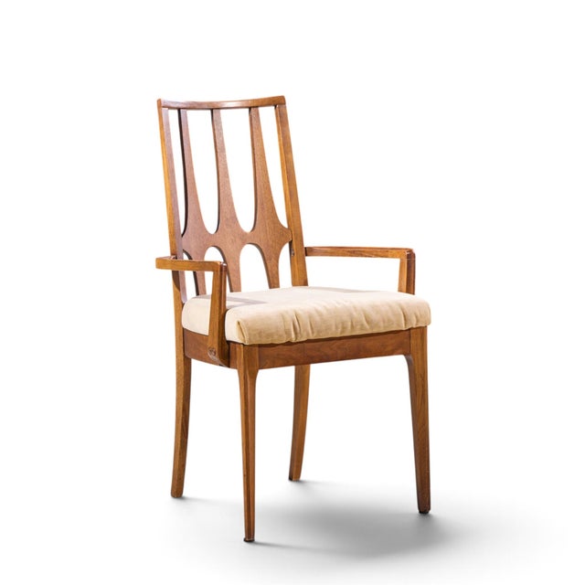 Broyhill Brasilia Mid Century Walnut Dining Chairs - Set of 6 For Sale - Image 10 of 18