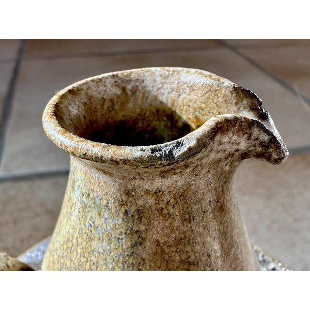 Modernist Studio Ceramic Art Jug Vase from Helma Klett, Germany, 1960s For Sale - Image 9 of 16
