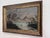 Wood Antique American Folk Art Mountain Lake Landscape Oil Painting on Artist’s Board, C. 1900 For Sale - Image 7 of 12