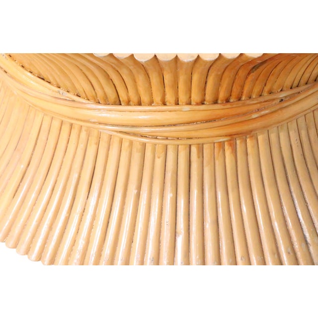 Sheaf of Wheat Form Bamboo Coffee Table by McGuire For Sale - Image 14 of 14