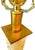 Amber Lamp Pair Italian Rialto Marble For Sale - Image 8 of 11
