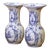 Pair of Early 20th Century Dutch Delft Faience Vases With Sailboats & Windmills For Sale