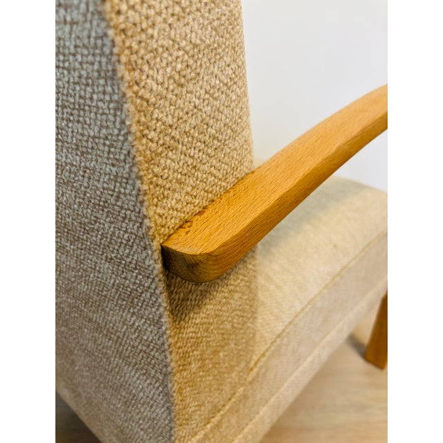 1960s Vintage Model H-213 Armchair from Jindrich Halabala, Czechoslovakia, 1940s For Sale - Image 5 of 11