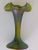 Green Antique Pallme-Konig Art Nouveau Green Iridescent Art Glass Vase For Sale - Image 8 of 9