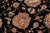 1990's Floral Pak-Persian Black/Ivory Wool&Silk Rug - 9'9'' X 13'9'' For Sale - Image 4 of 9