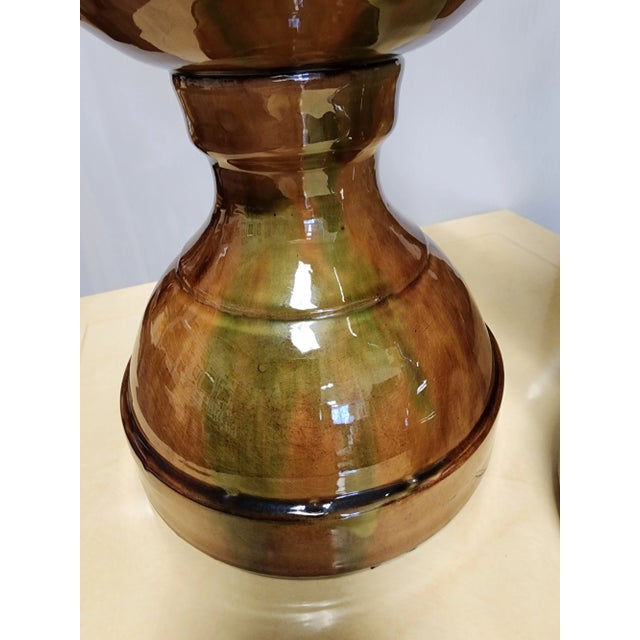 Ceramic Late 20th Century Sancai Glazed Terracotta Obelisks- a Pair For Sale - Image 7 of 12