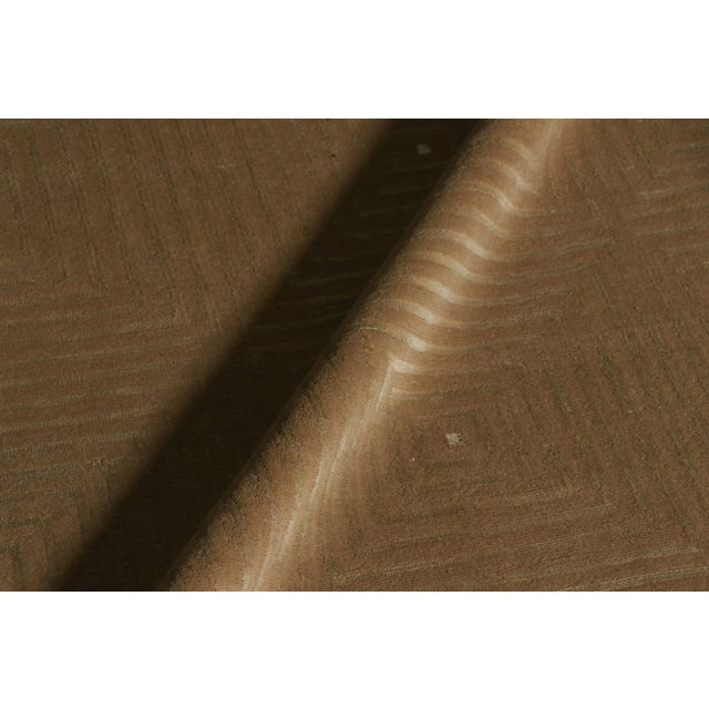 Rug & Kilim’s Cubist Style Rug With Beige-Brown Geometric Patterns “Dorian” For Sale - Image 9 of 10