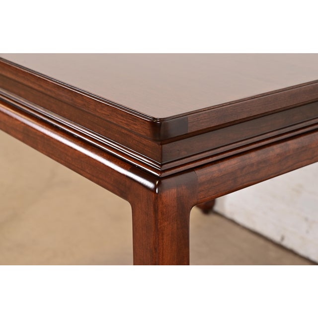 Karges Furniture Hollywood Regency Chinoiserie Carved Walnut Game Table, Newly Refinished For Sale In South Bend - Image 6 of 11