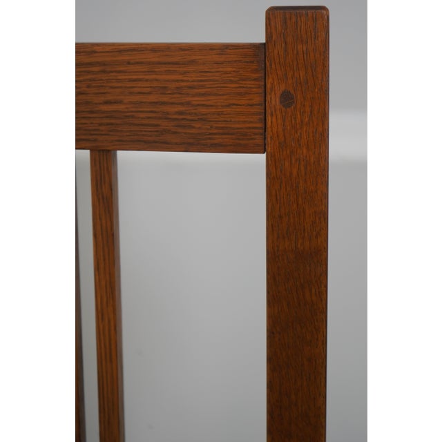 Set of 6 Stickley Mission Oak Dining Room Chairs For Sale - Image 12 of 18