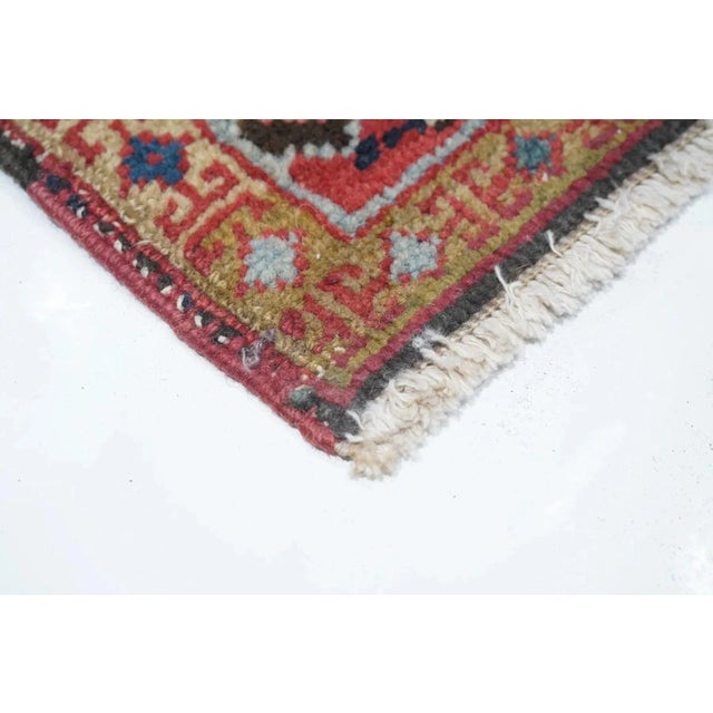 Traditional Antique Serapi Rug 4'3'' x 5' For Sale - Image 3 of 9