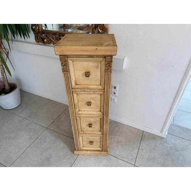 Rustic Rustic Chest of Drawers in Spruce Wood For Sale - Image 3 of 10