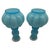 Vintage Blue Opalescent Glass Perfume Bottles With Melon-Ribbed Design by Fenton Art Glass Company - A Pair For Sale - Image 11 of 12