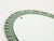 Gold Large Oval Sage Green Double Beveled Mirror from Cristal Art, Italy, 1950s For Sale - Image 8 of 11