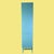 Late 20th Century Vintage Ficks Reed Blue Breakfront For Sale - Image 5 of 5