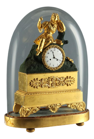 Table Clock in Display Case