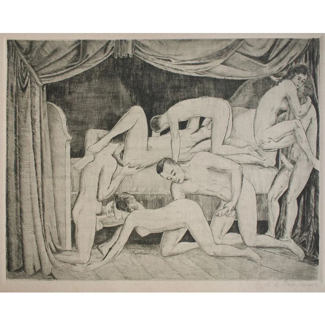 La Bible Noire - Complete Suite of Etchings by R.L. Delechamps - 1921 1921 For Sale - Image 7 of 12