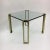 Dimensions: 57cm W D , 45 cm H Condition: Good. The brass has some patina see pictures Material: Glass, Brass Designer...