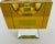 1960s Vintage Mid-Century Modern Citron Crystal Cube Pedestal Ashtray For Sale - Image 5 of 6
