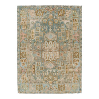 Galerie Shabab Collection Mid-20th Century Handmade Persian Malayer Throw Rug For Sale