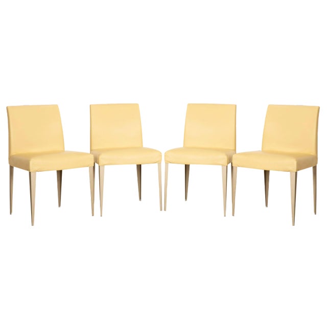 Leather Chairs from B&B Italia, Set of 4 For Sale
