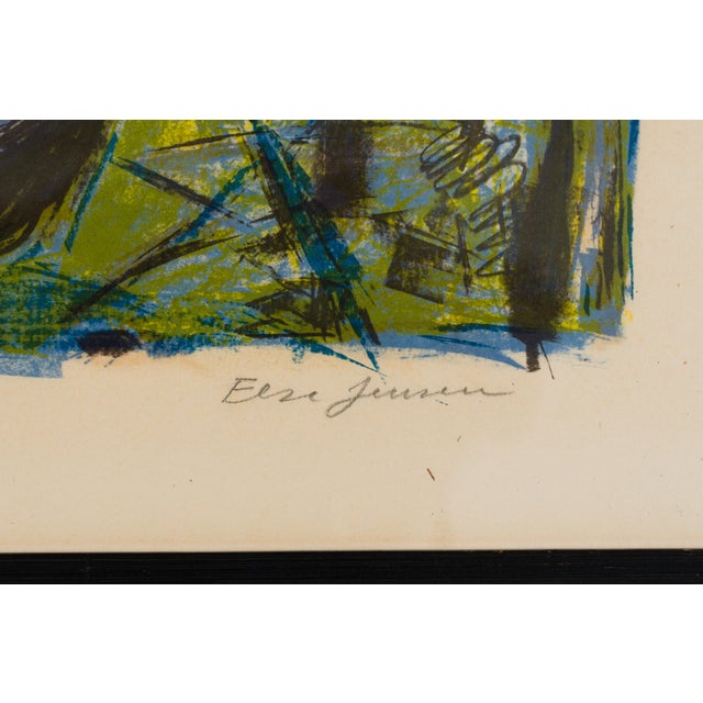 Black Else Jensen, Danish Coastal Fishermen and Boats 209/275, 1960s, Lithograph For Sale - Image 8 of 12