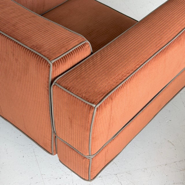 Burnt Orange 1990s Reef Swivel Chairs by Piero Lissoni for Cassina For Sale - Image 8 of 12