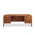 Roger Sprunger for Dunbar Style Mid Century Walnut Waterfall Executive Desk This desk measures: 72 wide x 36 deep x 29...