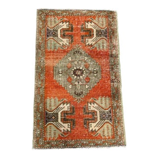 Turkish Yastik Rug 1'8" x 2'8" For Sale