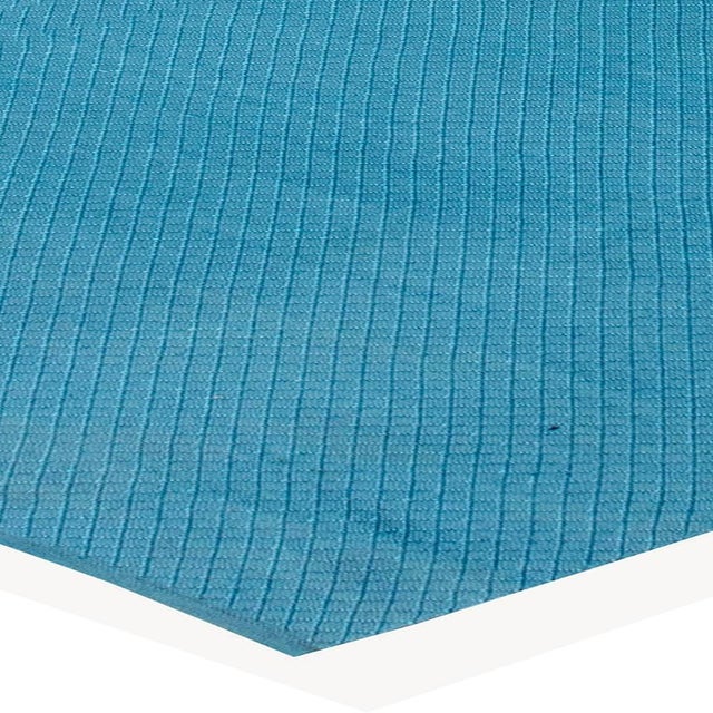 Textile High-Quality Contemporary Blue Flat-Weave Rug by Doris Leslie Blau For Sale - Image 7 of 7