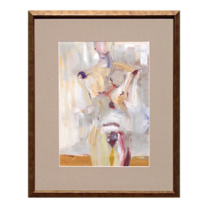 Contemporary Abstract Expressionist Iridescent Multicolor Nude Figure by Stephanie Heit