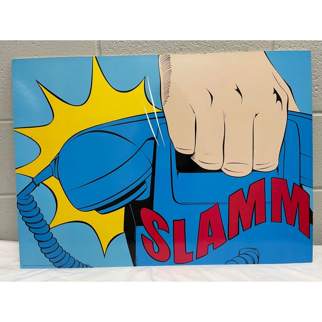 Roy Lichtenstein Graphic Telephone Art Print on Board For Sale - Image 4 of 11