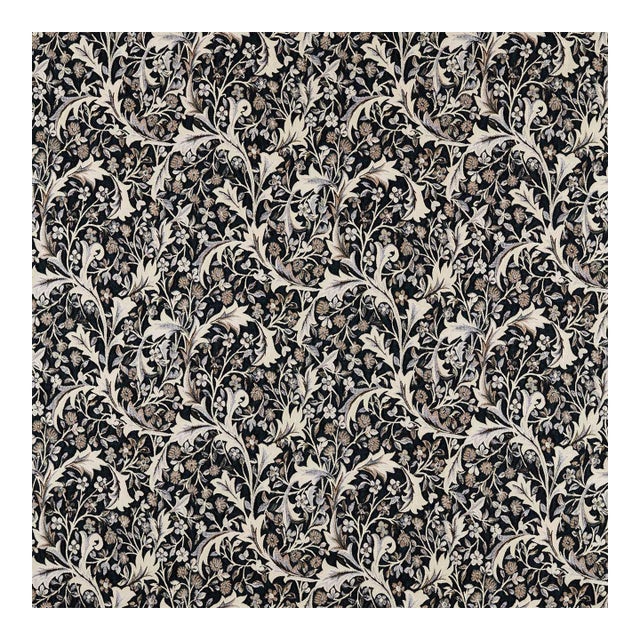 Morris & Co. Clover & Vine Weave Fabric in Forest - a sample For Sale