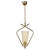Mid-Century Brass Pendant Lamp with Textured Glass Shade by R. Nikoll, Austria, 1958 For Sale - Image 14 of 14