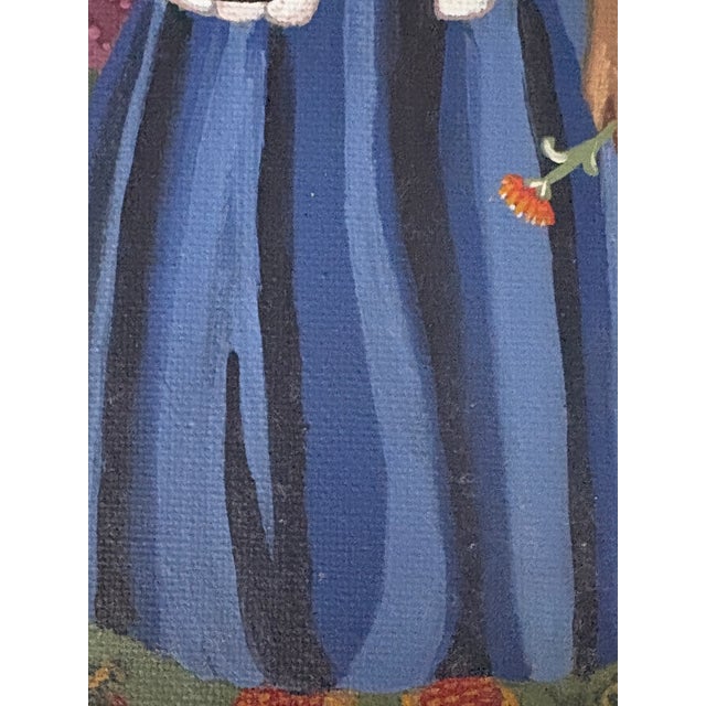 1970s Oil Painting - Latin American Portrait For Sale - Image 9 of 13