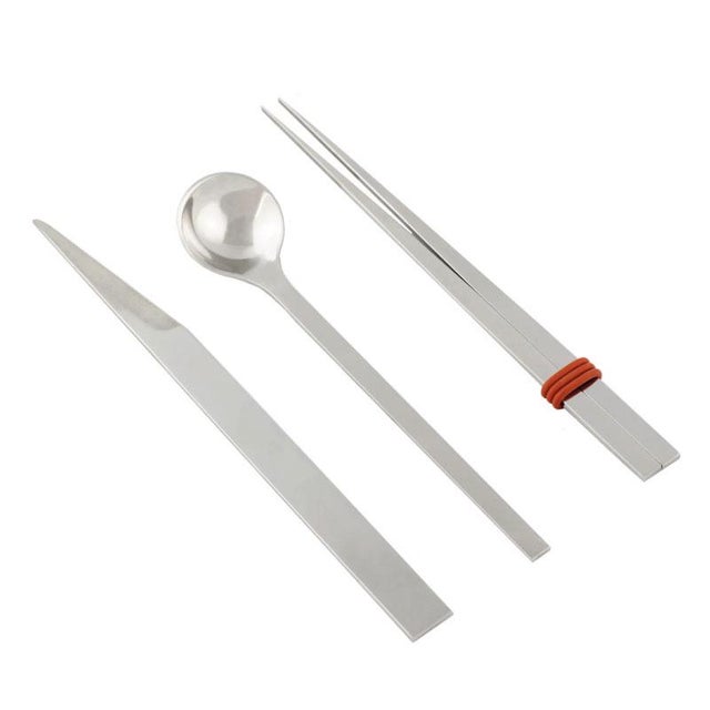 Stainless Steel Cutlery by Bettisatti, Set of 4 For Sale - Image 6 of 6