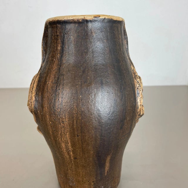 Brutalist Abstract Studio Pottery Vase from Gerhard Liebenthron, Germany, 1980s For Sale - Image 13 of 18