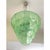 Contemporary Modern Green "Petals" Murano Style Glass Chandelier For Sale - Image 9 of 10