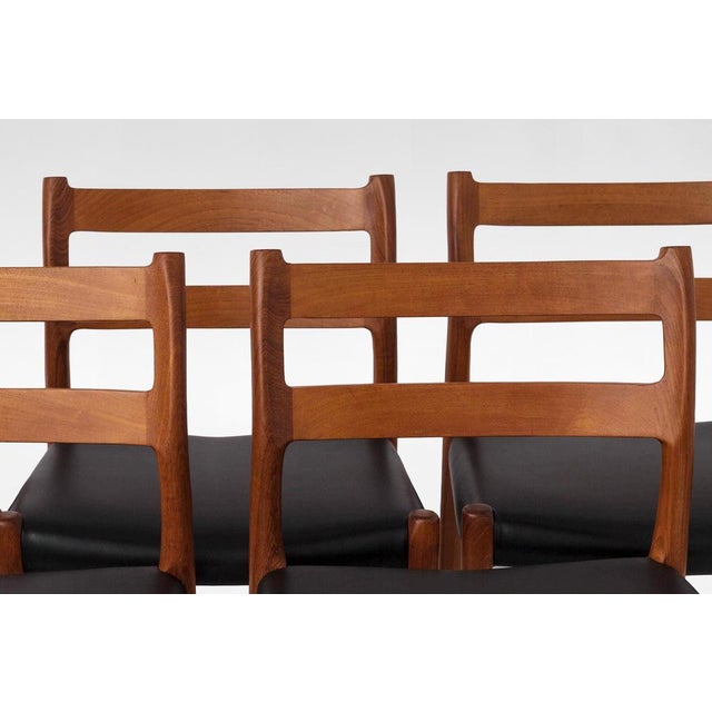 Model 84 Dining Chairs by Niels Otto Møller for J.L. Møller Mobelfabrik, Denmark, 1960s, Set of 4 For Sale - Image 5 of 9