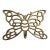 Vintage Brass Butterfly Trivet For Sale
