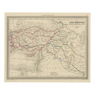 Antique Map of Asia Minor, 1845 For Sale
