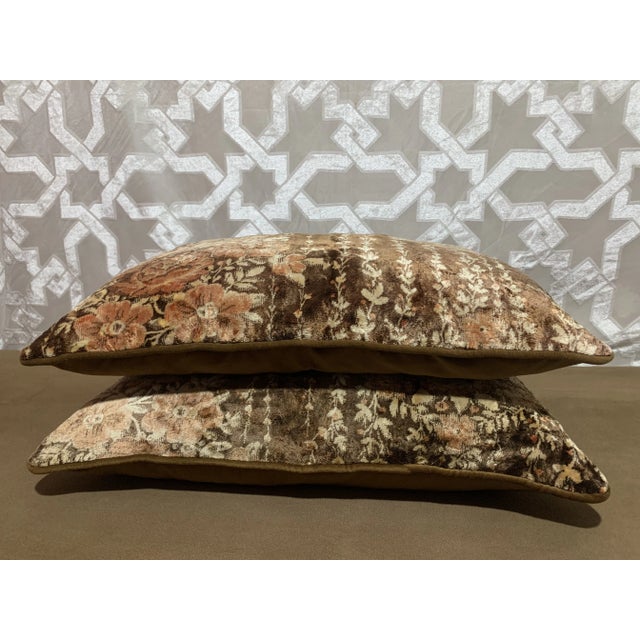 1970s Vintage Re-Designed and Hand-Engineered Pillow Covers - a Pair For Sale - Image 5 of 6