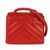 Chanel Vintage 24K Red Chevron Lambskin CC Square Flap Bag For Sale - Image 4 of 9