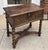 Antique 18th C Carved Walnut Bible Box Side Table.