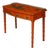 English Red Lacquer Faux Bamboo 19th Century Desk with Gilded Chinoiserie Décor For Sale